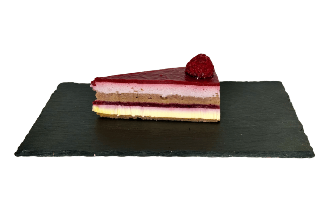 Málnás vaníliás paleo torta