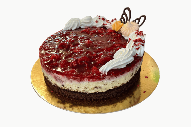 Málnás brownie 10 szeletes