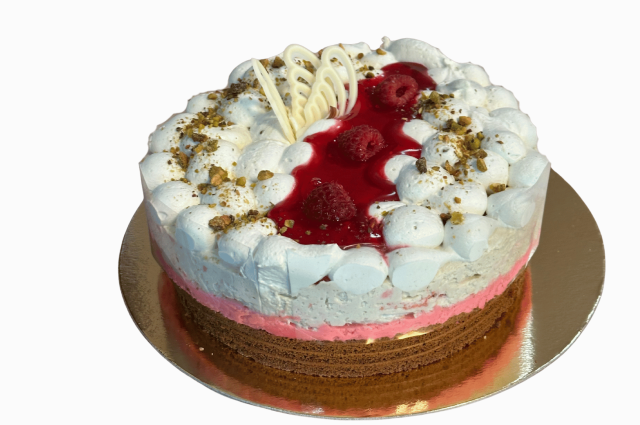 Málnás-pisztáciás tiramisu 10 szeletes