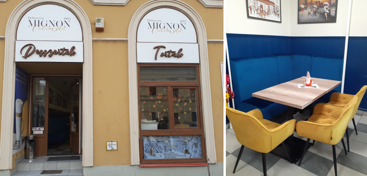 Mignon Cukrászda - Debrecen, Kossuth utca 7-9.